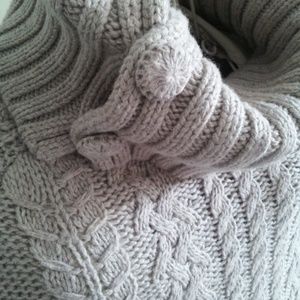 Anthropologie Fiets Voor 2 Cabled Cocoon Poncho